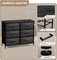 Sorbus 6 Drawers Dresser- Storage Unit with Steel Frame, Wood Top, Fabric Bins - for Bedroom, Closet, Office and more